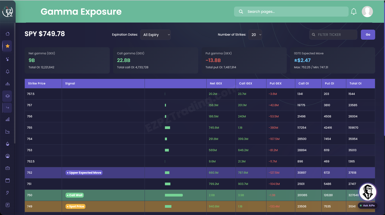 Gamma Exposure